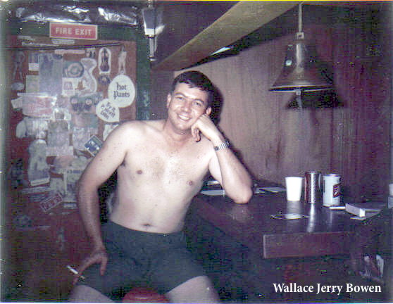 CPT Wallace Jerry Bowen, relaxing at Long Thanh North CPT Wallace Jerry Bowen, relaxing at Long Thanh North